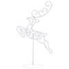 vidaXL Weihnachtsdeko LED Rentiere & Schlitten Acryl 260x21x87 cm