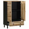 vidaXL Highboard 60x33,5x100 cm Raues Mangoholz