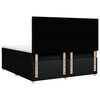 vidaXL Boxspringbett mit Matratze Schwarz 180x200 cm Stoff