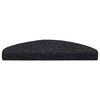 vidaXL Stufenmatten Selbstklebend 10 Stk. 65x21x4 cm Schwarz Halbrund Gro&szlig;