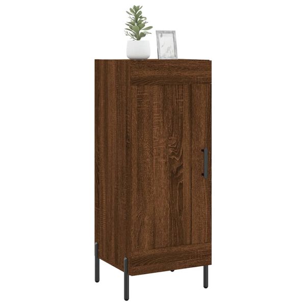 vidaXL Sideboard Braun Eichen-Optik 34,5x34x90 cm Holzwerkstoff