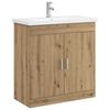 vidaXL Badezimmerm&ouml;bel-Set Artisan-Eiche 81 x 40 x 84,5 cm