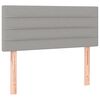 vidaXL Boxspringbett mit Matratze Hellgrau 100x200 cm Stoff