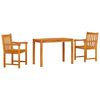 vidaXL Garten Essgruppe 3 Stk. Braun Massivholz Akazie
