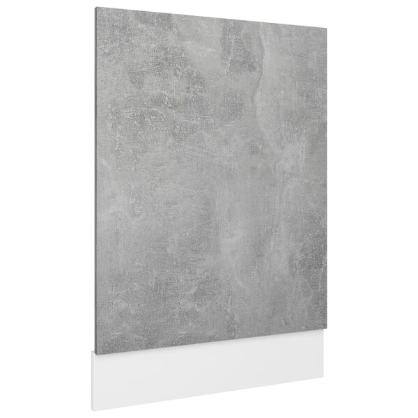 vidaXL Geschirrsp&uuml;lerblende Betongrau 45x3x67 cm Holzwerkstoff