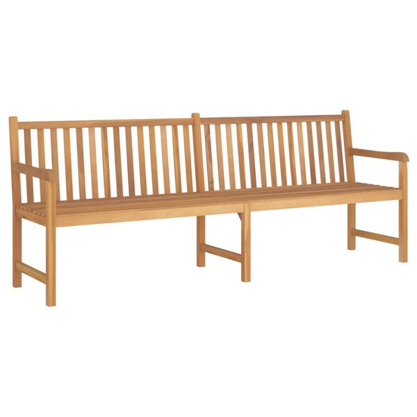vidaXL Gartenbank 228 cm Massivholz Teak