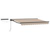 vidaXL Elektrische ausziehbare Markise Beige 3,5 x 2,5 m