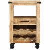 vidaXL K&uuml;chentrolley Braun 55 x 40 x 80 cm Massivholz Mango