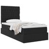 vidaXL Aufbewahrungsbett mit Matratze Schwarz 100 x 200 cm Samt