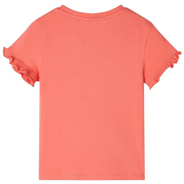 Kinder-Kurzarmshirt Korallenrosa 140
