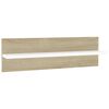 vidaXL Wandregale 4 Stk. Wei&szlig; Sonoma-Eiche 60x11,5x18cm Holzwerkstoff