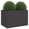 vidaXL Pflanzk&uuml;bel Schwarz 62x47x46 cm Stahl
