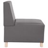 vidaXL | Modulares Armfreies Sofa | Grau 55 x 74 x 82 cm Kunstleder