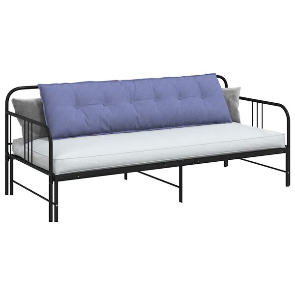 vidaXL R&uuml;ckenkissen Jeans blau 180 x 19 x 50 cm Stoff