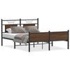 vidaXL Bettgestell ohne Matratze Braun Eiche 140x200 cm Holzwerkstoff