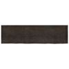 vidaXL Wandregal Dunkelbraun 220x60x(2-4)cm Massivholz Eiche Behandelt