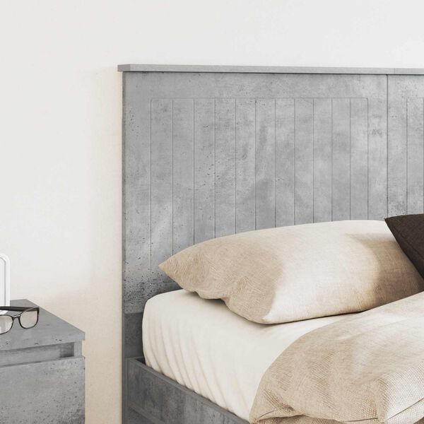 vidaXL Kopfteil mit Kopfteil Beton Grau 140 cm Holzwerkstoff