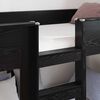 vidaXL Etagenbett f&uuml;r Kinder Schwarz Eichen-Optik 90 x 190 cm