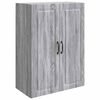 vidaXL Wandschrank 66 x 34,5 x 90 cm Holzwerkstoff Sonoma-Grau