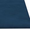 vidaXL Wandpaneele 12 Stk. Blau 60x15 cm Samt 1,08 m&sup2;