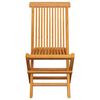 vidaXL Gartenst&uuml;hle mit Anthrazit Kissen 4 Stk. Massivholz Teak