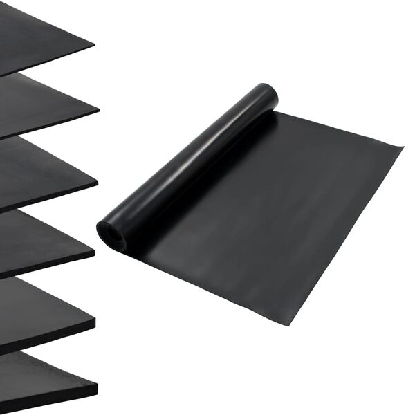 vidaXL Bodenmatte Rutschfest Gummi 1,2x5 m 3 mm Glatt