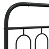vidaXL Ersatz-Kopfteil Metall Schwarz 75 cm