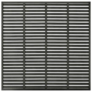 vidaXL Lamellenzaun WPC 180x180 cm Dunkelgrau