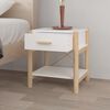vidaXL Nachttische 2 Stk. Wei&szlig; 42x38x45 cm Holzwerkstoff