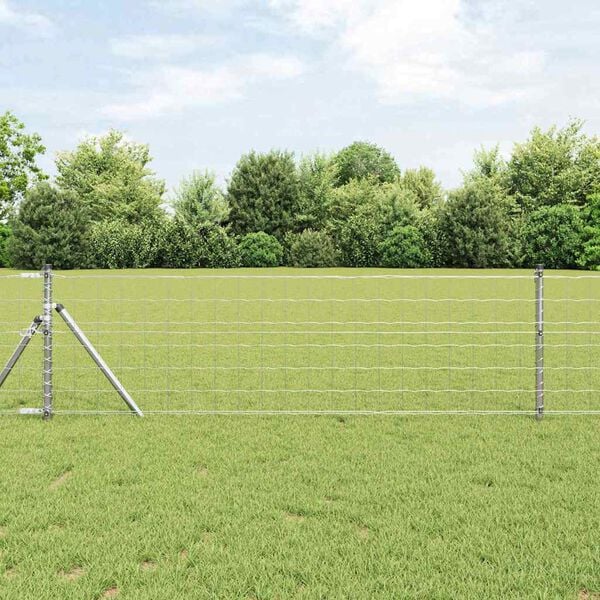 vidaXL Eurozaun 0,4 x 50 m PVC-beschichtetes Eisen