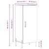 vidaXL Sideboard Hochglanz-Wei&szlig; 34,5x34x90 cm Holzwerkstoff
