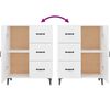 vidaXL Sideboard Hochglanz-Weiß 69,5x34x90 cm Holzwerkstoff