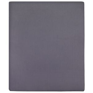 vidaXL Spannbettlaken Jersey Anthrazit 90x200 cm Baumwolle