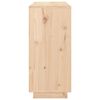 vidaXL Sideboard 111x34x75 cm Massivholz Kiefer