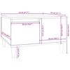 vidaXL Couchtisch Hochglanz-Wei&szlig; 55x55x36,5 cm Holzwerkstoff