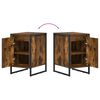 vidaXL Nachttisch Raucharbe 39,5 x 30 x 50 cm Holzwerkstoff