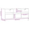vidaXL TV-Wandschrank mit LED-Beleuchtung Schwarz 130x31x45 cm