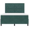 vidaXL Boxspringbett mit Matratze Dunkelgr&uuml;n 140 x 190 cm Samt