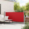 vidaXL Ausziehbare Seitenmarkise 140x300 cm Rot