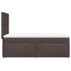 vidaXL Boxspringbett mit Matratze Dunkelbraun 90x200 cm Stoff