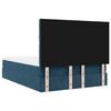vidaXL Ottoman-Bett mit Matratzen & LEDs Dunkelblau 140x200 cm Samt