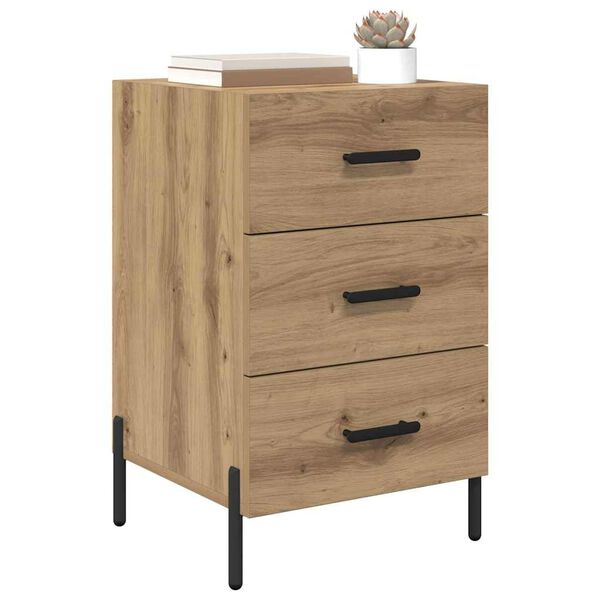 vidaXL Nachttisch Artisan-Eiche 40 x 40 x 66 cm Holzwerkstoff