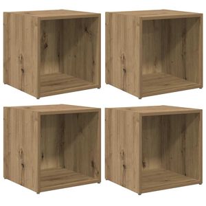 vidaXL TV-Schrankset 4 stk. Artisan-Eiche Holzwerkstoff