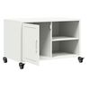 vidaXL TV-Schrank Wei&szlig; 68x39x43,5 cm Stahl