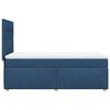 vidaXL Boxspringbett mit Matratze Blau 80x200 cm Stoff