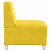 vidaXL Modulares Armfreies Sofa 3 pcs Gelb 55 x 74 x 82 cm Samt
