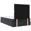 vidaXL Ottoman-Bett mit Matratzen & LEDs Schwarz 120x200 cm Samt