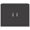 vidaXL Aufbewahrungsschrank Schwarz 90 x 40 x 70 cm Stahl