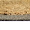 vidaXL Tischsets 4 Stk. Natur und Grau 38 cm Jute und Baumwolle