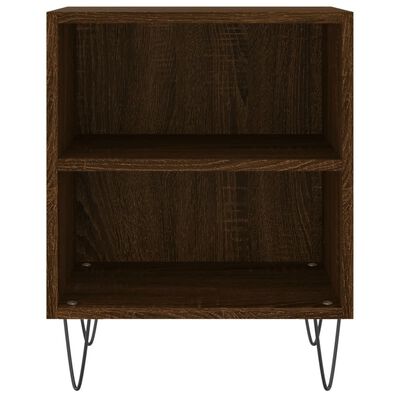 vidaXL Nachttische 2 Stk. Braun Eichen-Optik 40x30x50 cm Holzwerkstoff